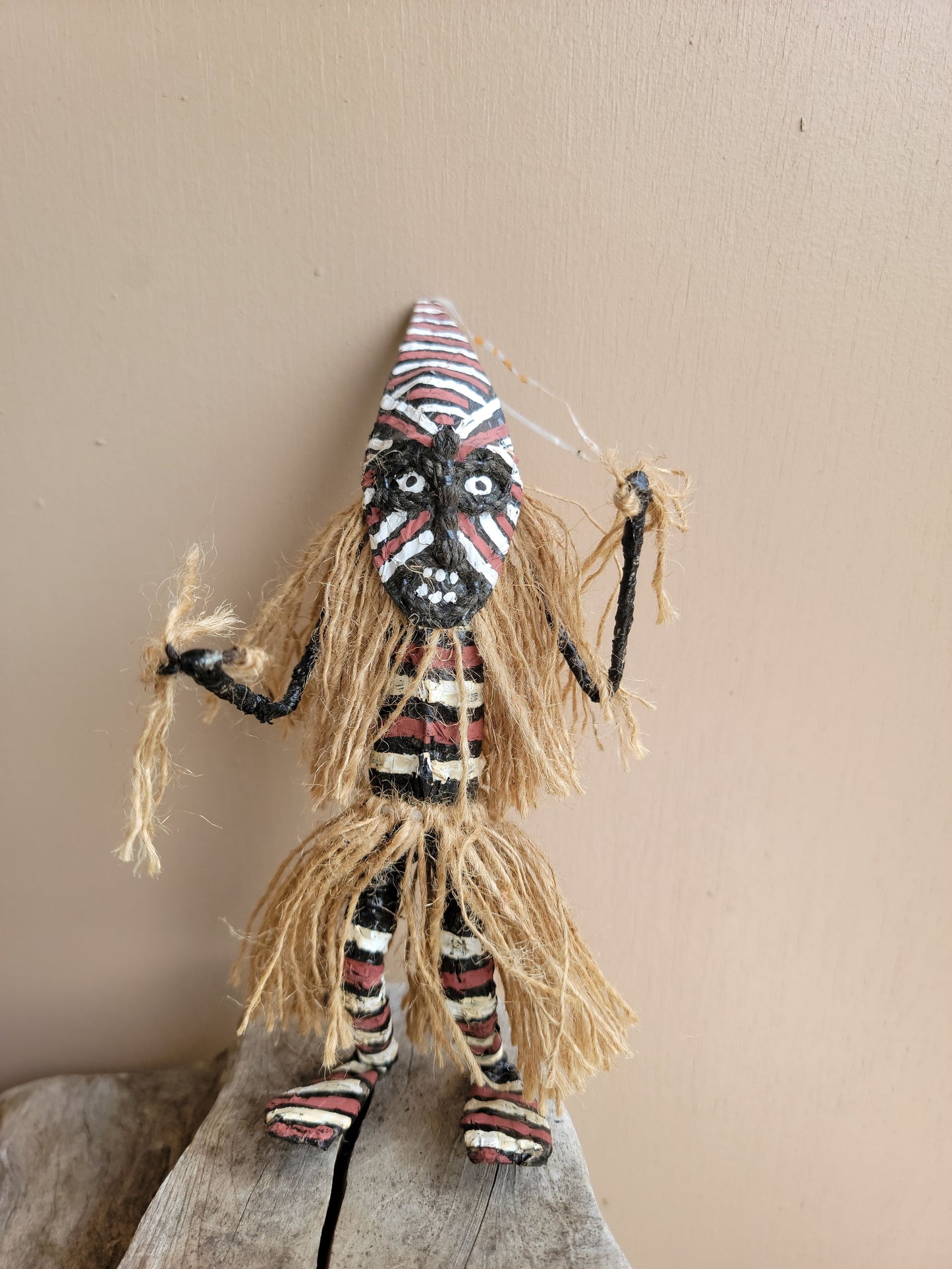 Miniature Makishi Masquerade Doll 9.5"