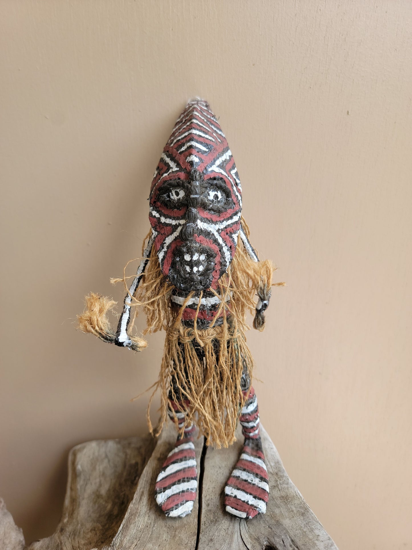 Miniature Makishi Masquerade Doll 9.5"