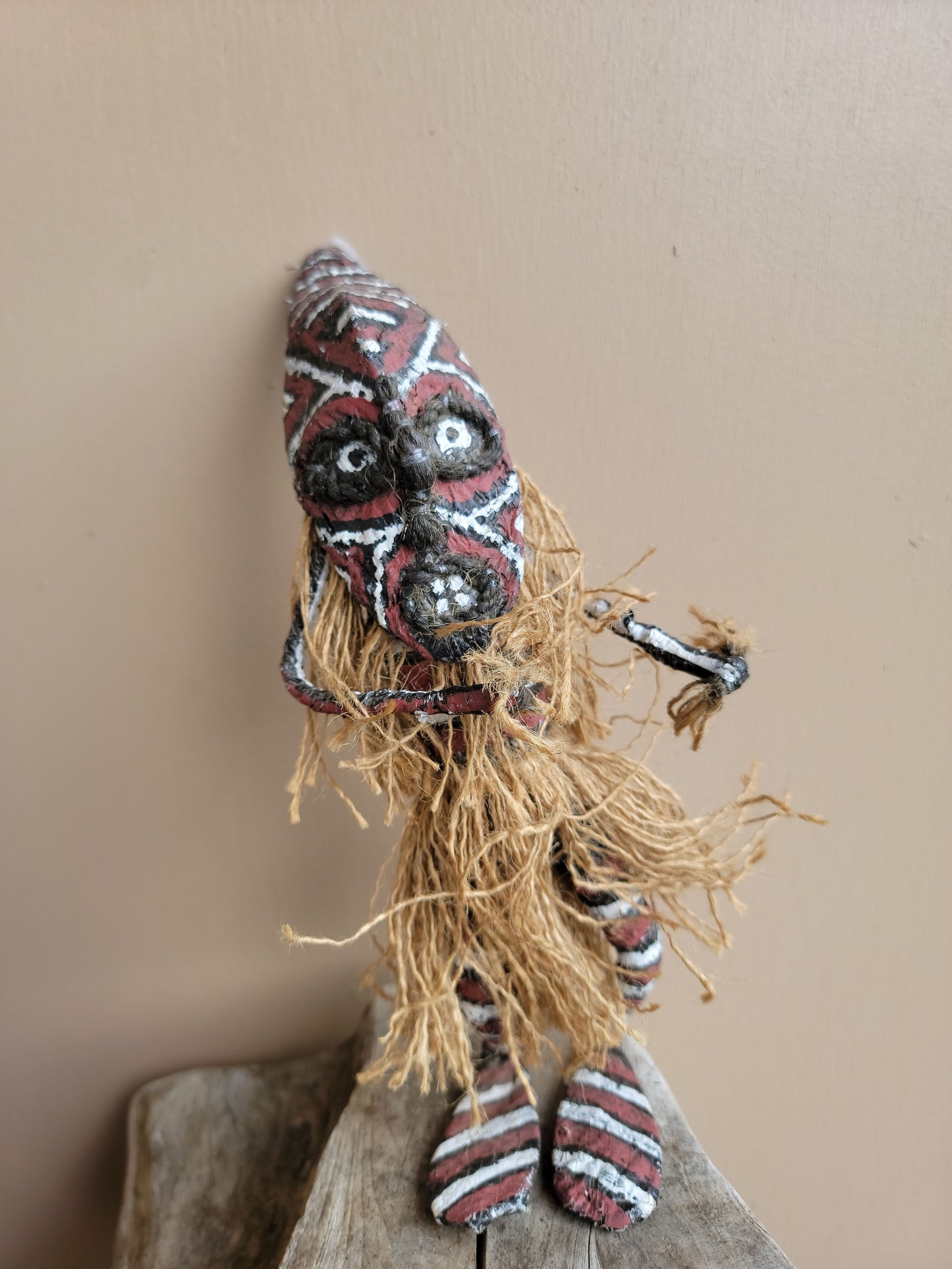 Miniature Makishi Masquerade Doll 9.5"