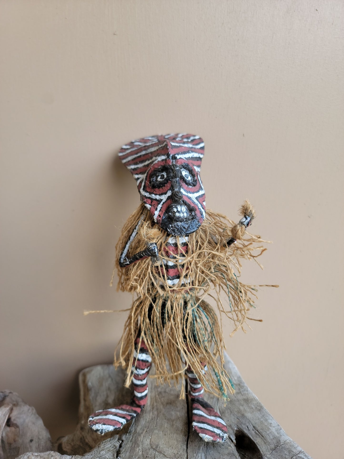 Miniature Makishi Masquerade Doll 9.5"