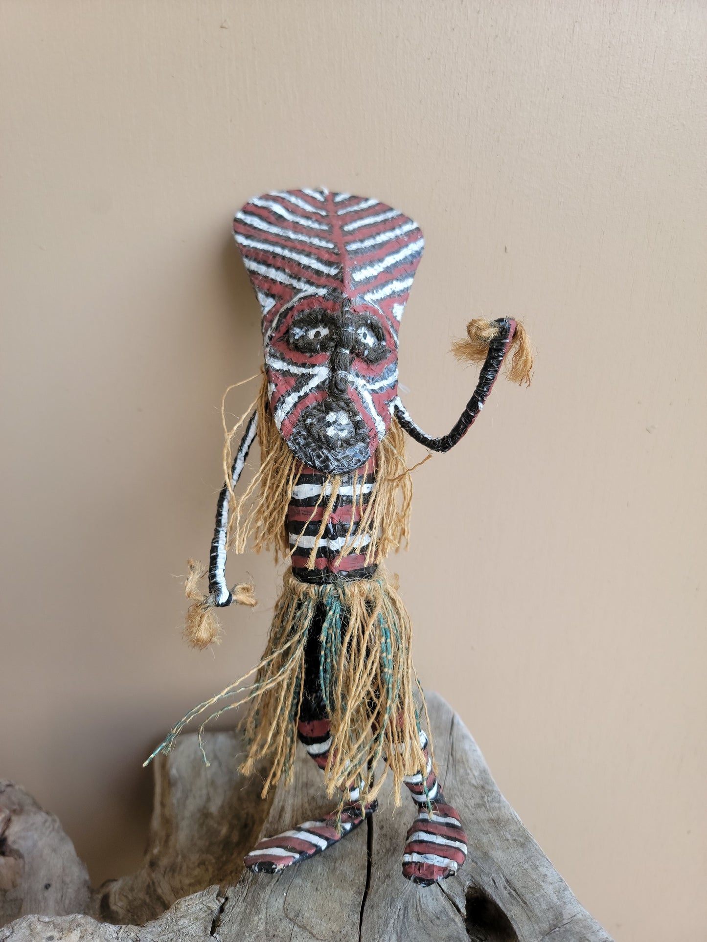 Miniature Makishi Masquerade Doll 9.5"