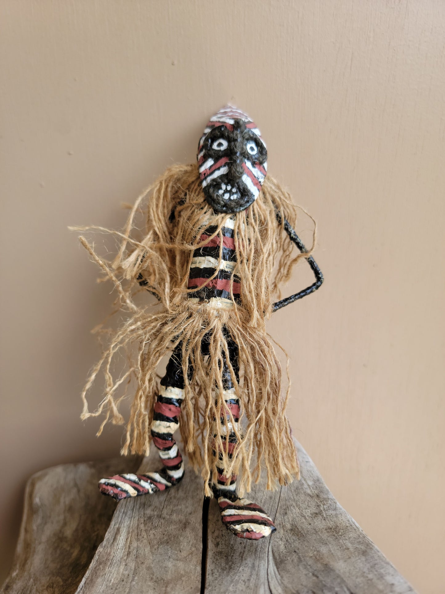 Miniature Makishi Masquerade Doll 8"