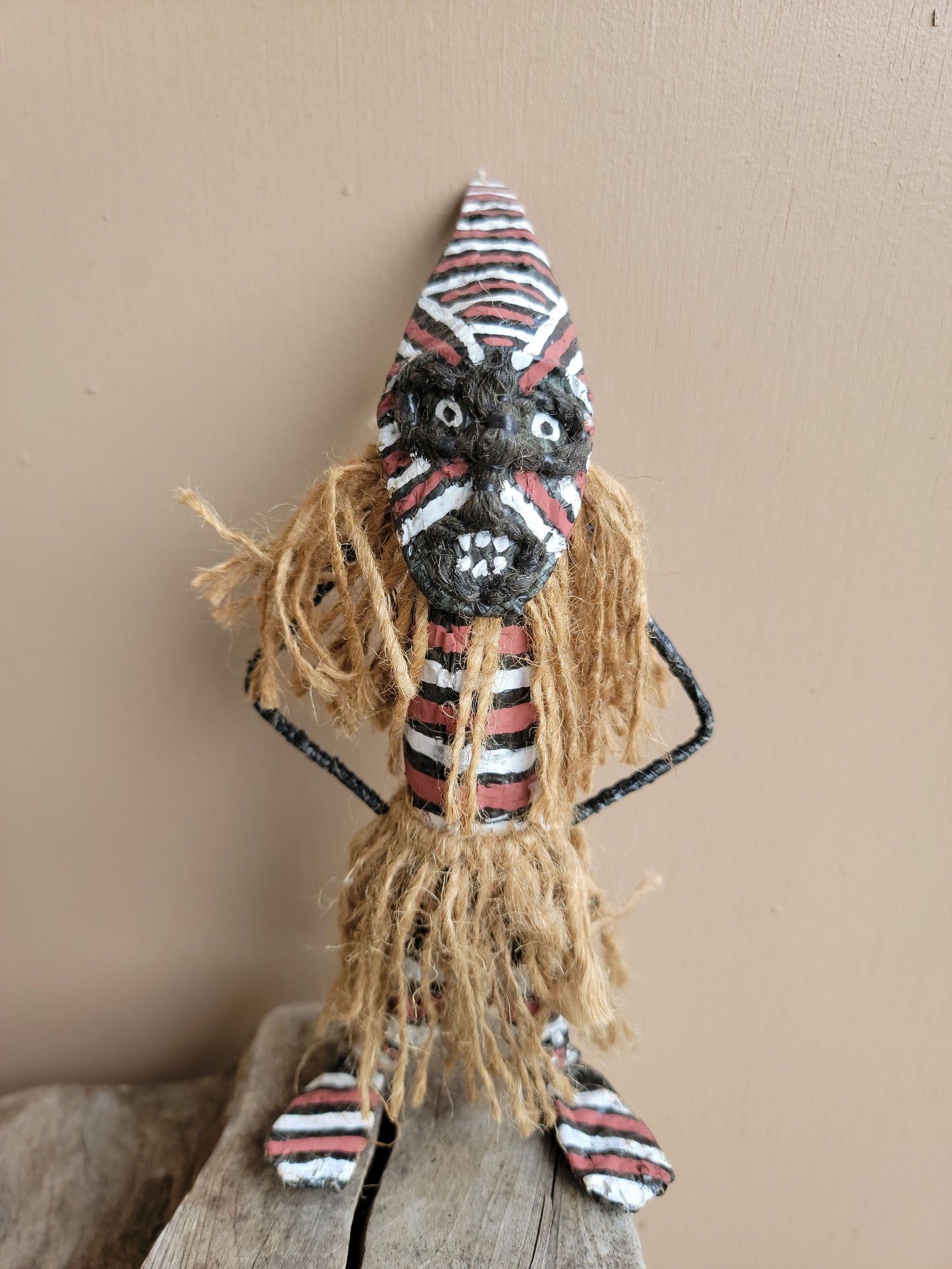 Miniature Makishi Masquerade Doll 8"