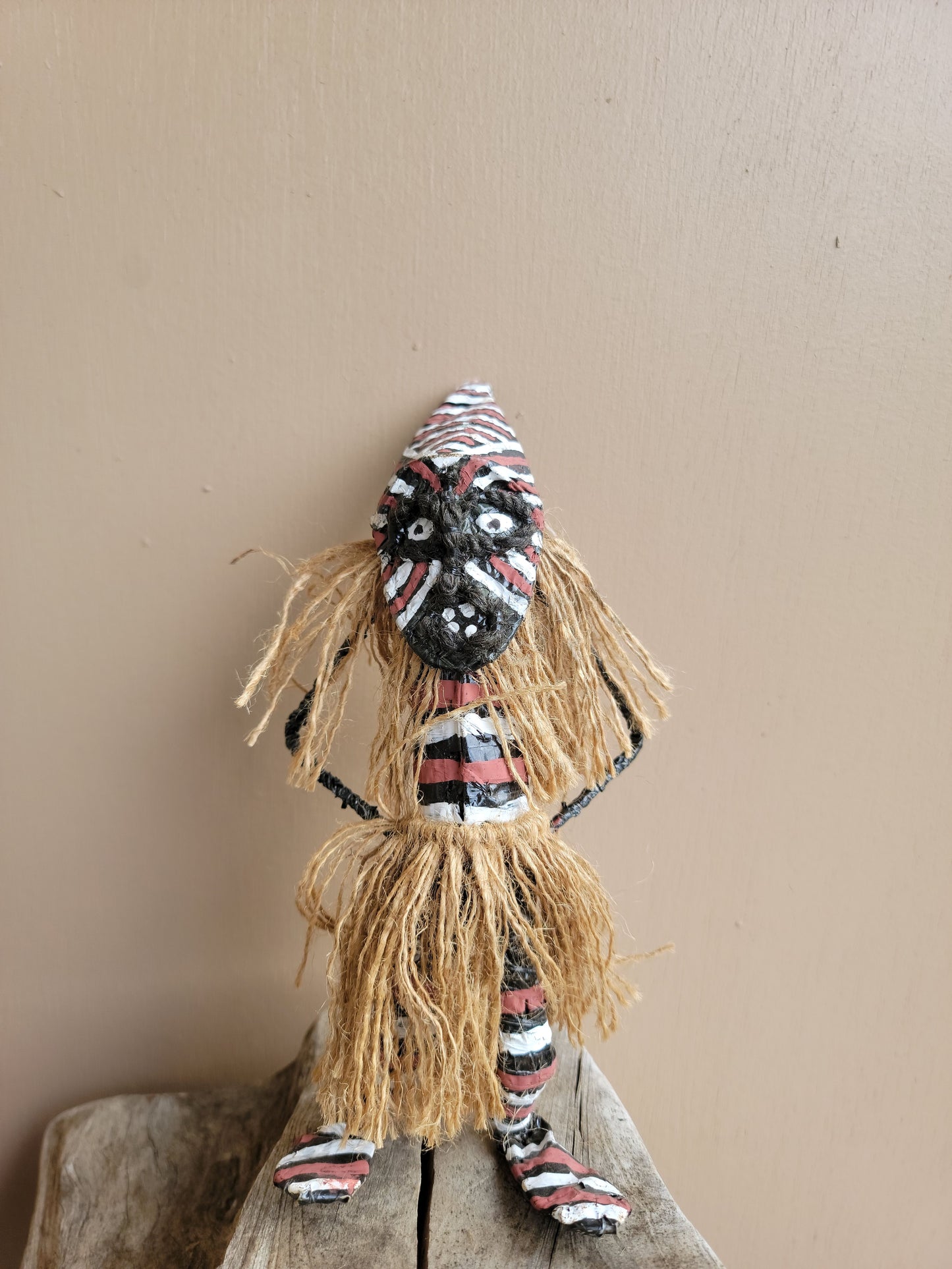 Miniature Makishi Masquerade Doll 8"