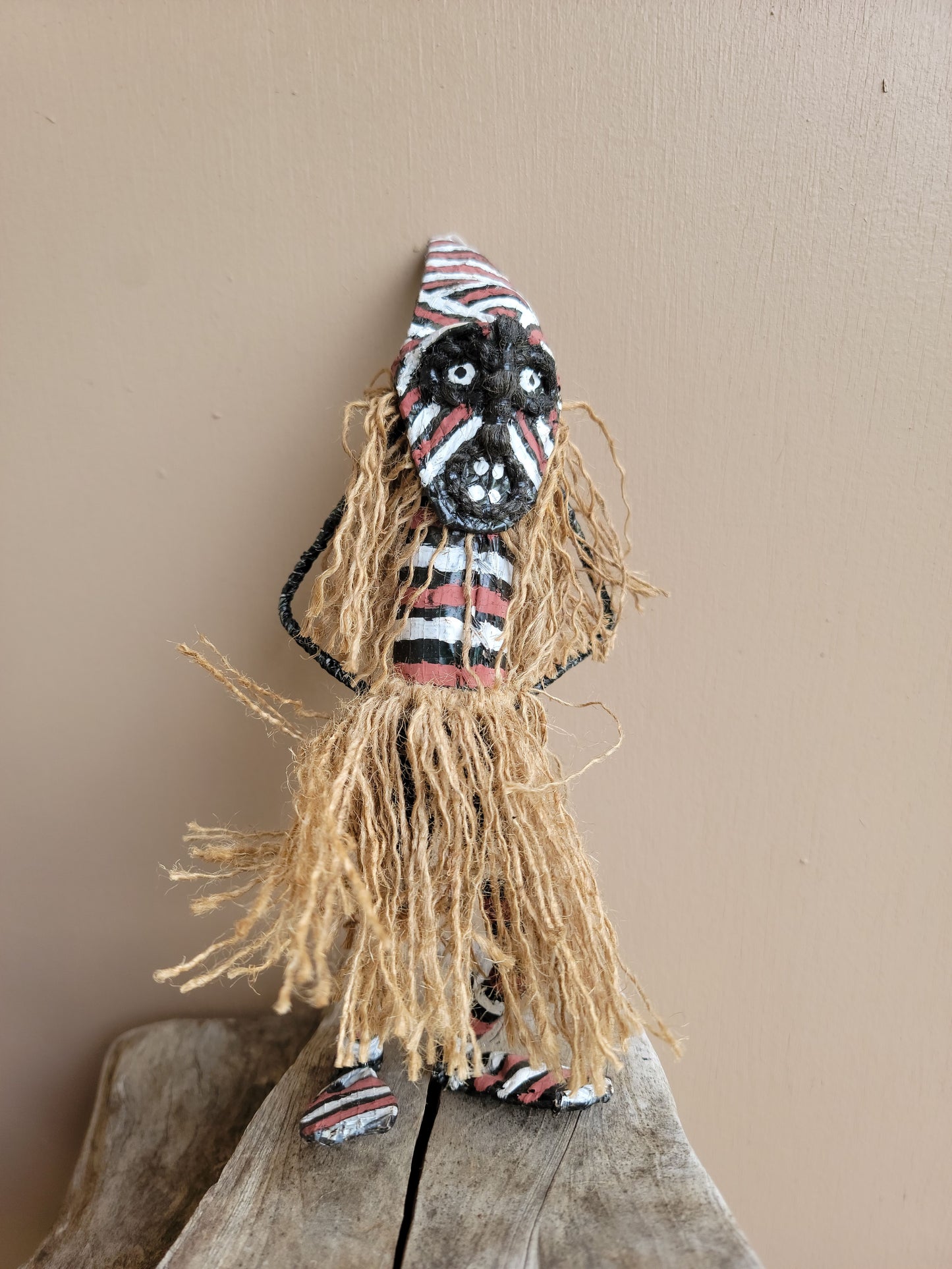 Miniature Makishi Masquerade Doll 8"