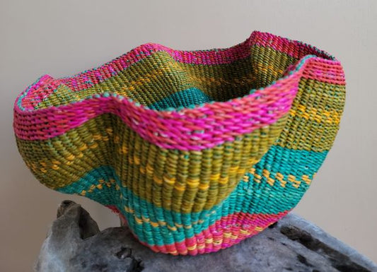 Handwoven Decor Ripple Basket