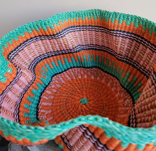 Handwoven Decor Ripple Basket