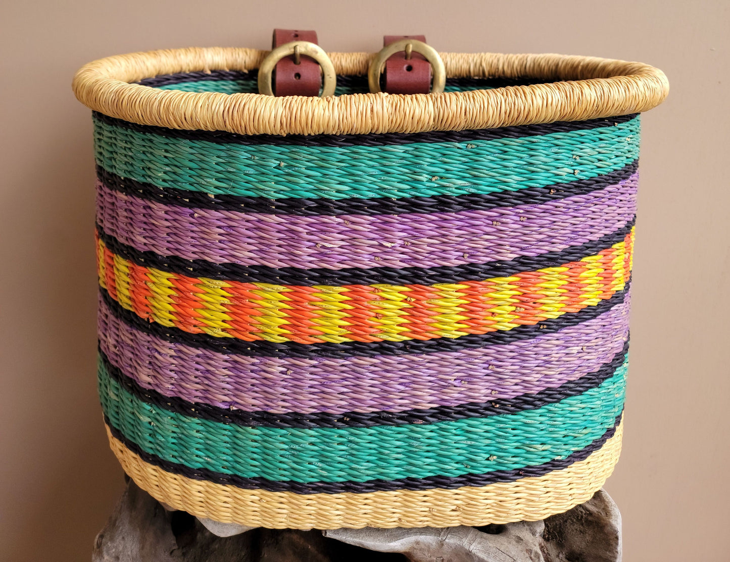 Handwoven Bicycle Basket