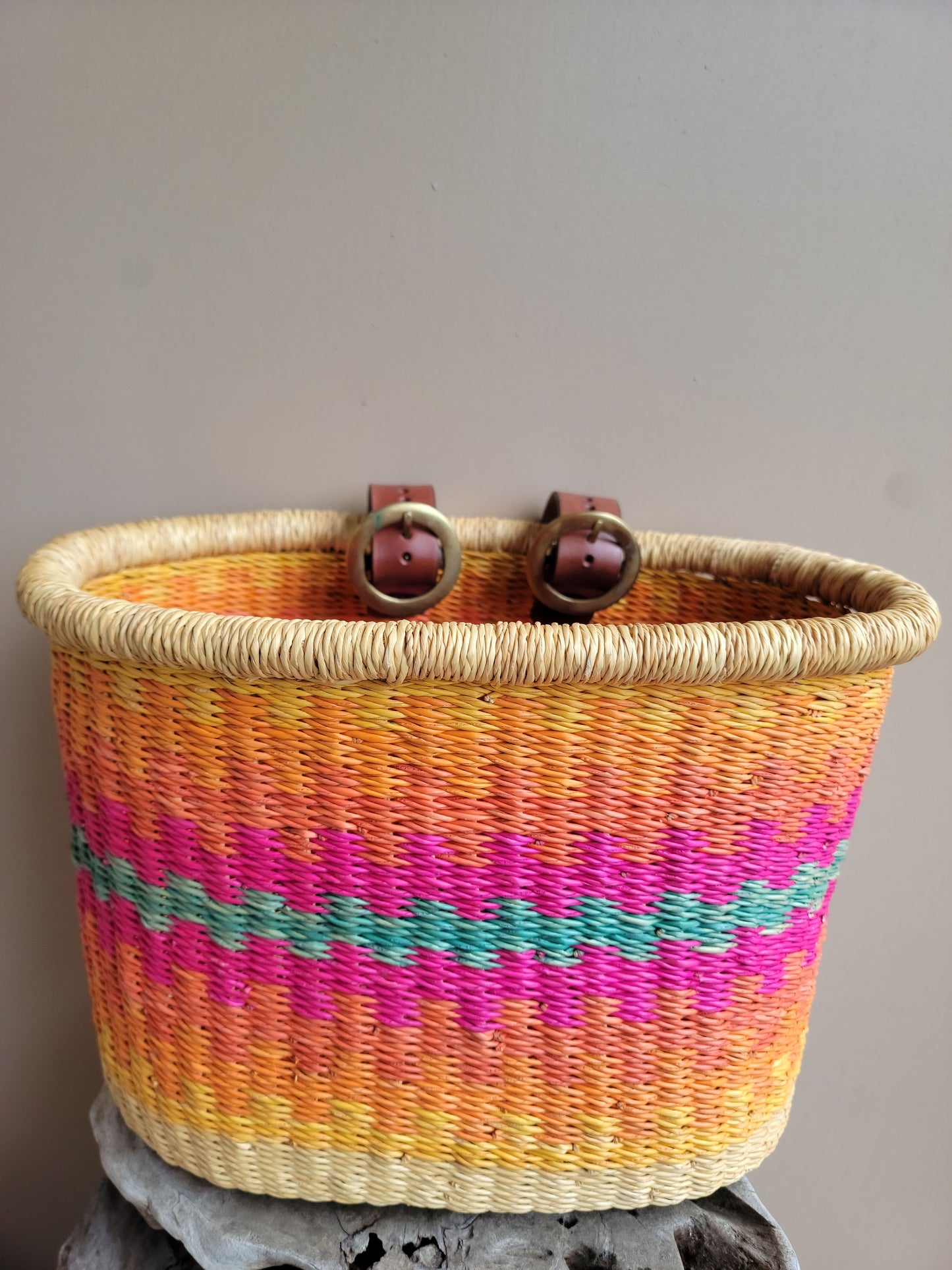 Handwoven Bicycle Basket