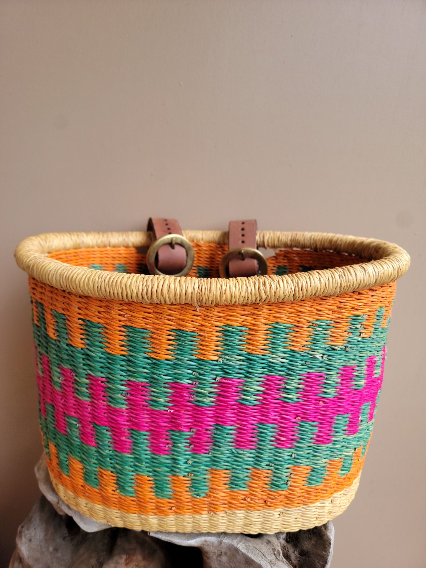 Handwoven Bicycle Basket